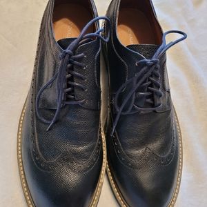 Donald/Pliner Mens Gareth Black Wing Tips Size 10 GUC